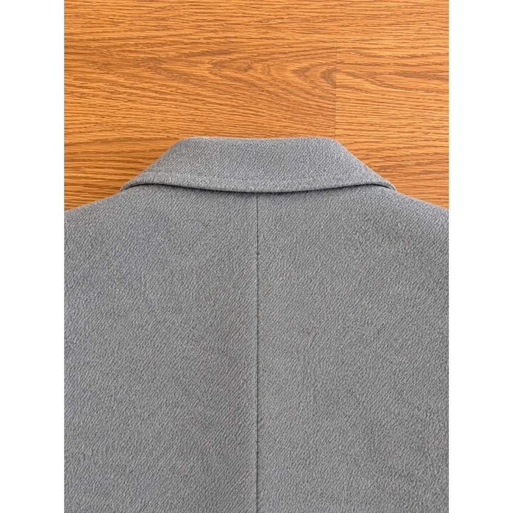 NWT Joseph Abboud Light Gray Wool Blend Topcoat Overcoat Men's 44R